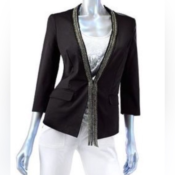 Rock & Republic Jackets & Blazers - Rock&Republic NWT fitted jacket with rhinestones. Size 8.